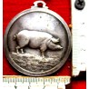 aus 1935 Schweine Vedrin Medaille Belgien Landwirtschaft 50 mm/
